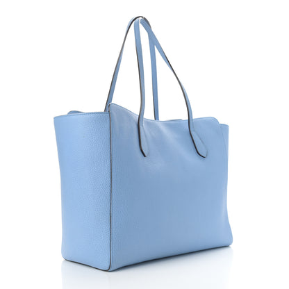 Gucci Dollar Calfskin Medium Swing Tote Mineral Blue 3 of 11