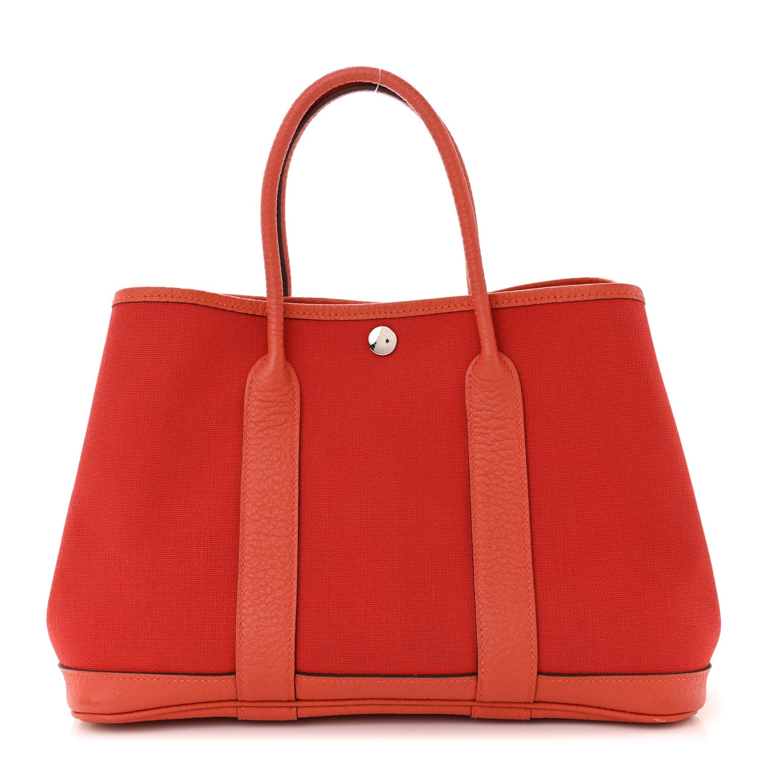 Hermes Toile Officier Negonda Garden Party 30 TPM Rouge Tomate Capucine 1 of 10