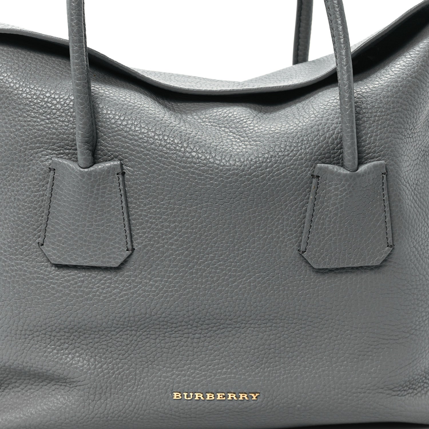 Burberry London Grainy Calfskin Medium Baynard Tote Storm Grey 7 of 9