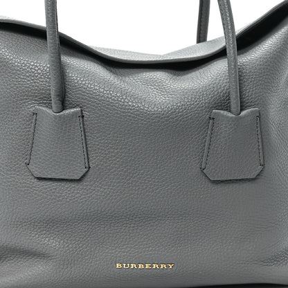 Burberry London Grainy Calfskin Medium Baynard Tote Storm Grey 7 of 9