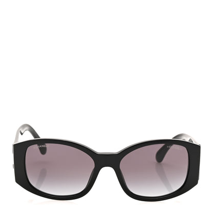 Chanel Acetate CC Logo Sunglasses 5450 Black 2 of 7