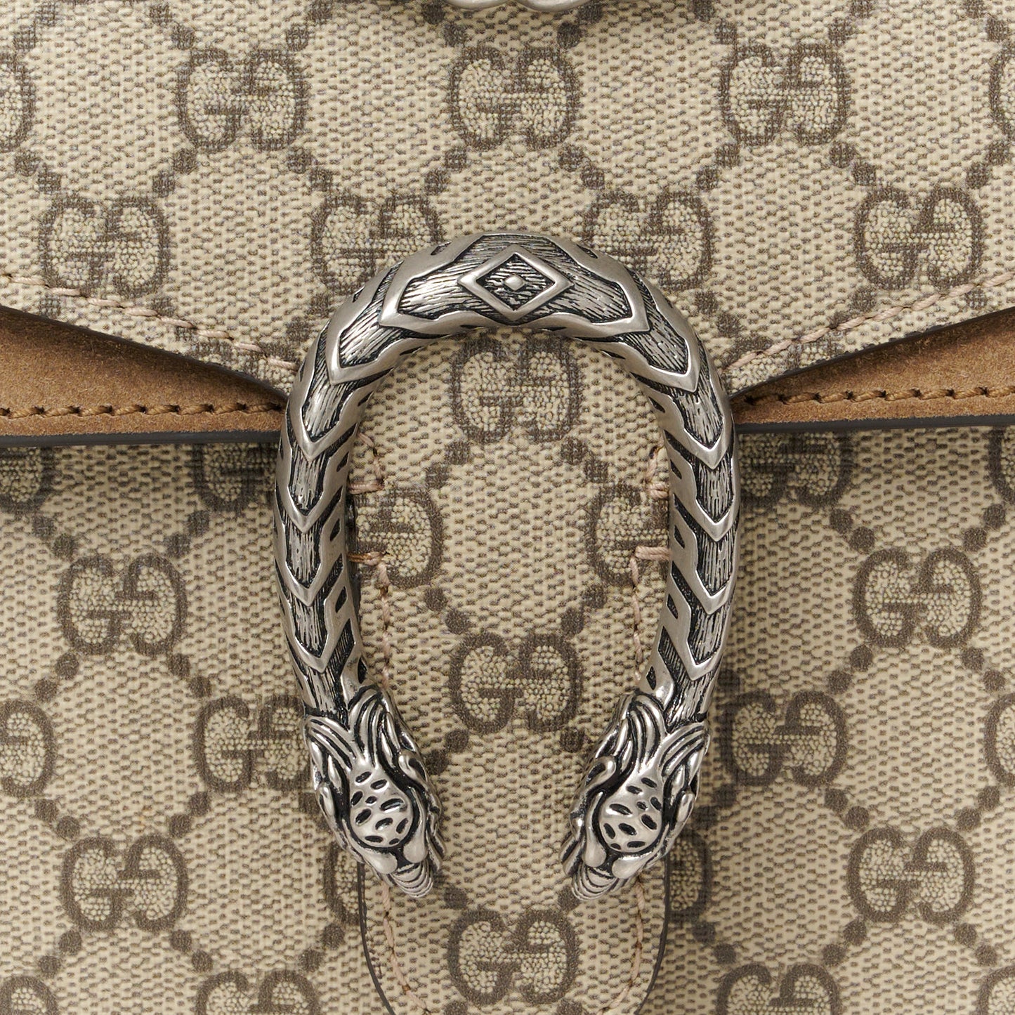 GG Supreme Monogram Mini Dionysus Shoulder Bag Taupe