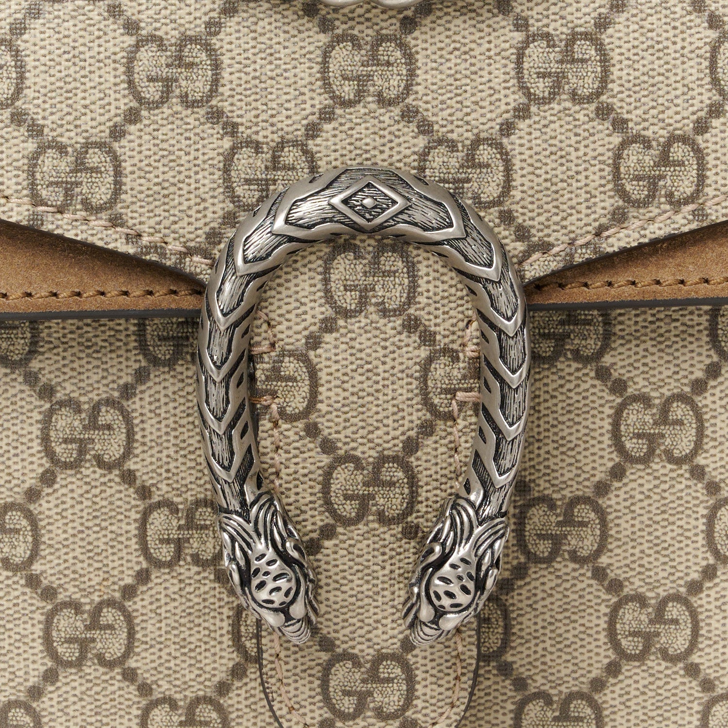 Gucci GG Supreme Monogram Mini Dionysus Shoulder Bag Taupe 8 of 12