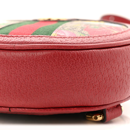 Gucci GG Supreme Monogram Web Flora Mini Ophidia Round Backpack Red 10 of 10