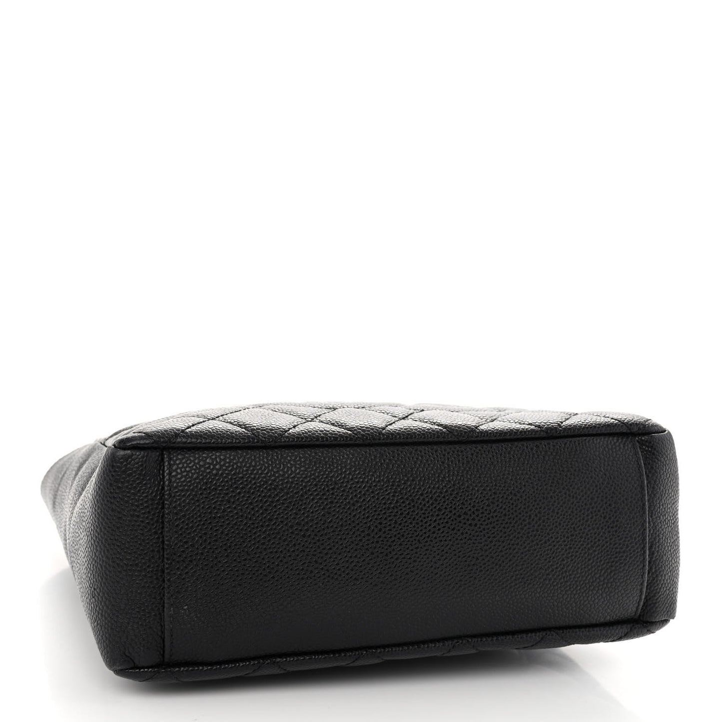 Caviar Quilted Petit Shopping Tote PST Black
