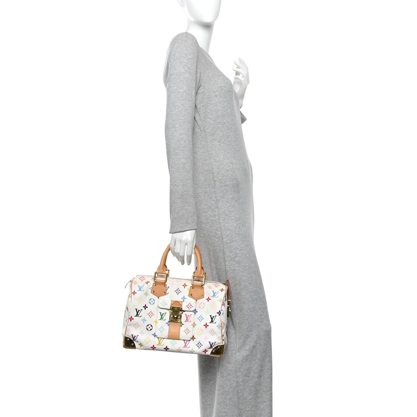 Monogram Multicolor Speedy 30 White