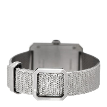Chanel Stainless Steel Diamond Bezel 27mm Boy-Friend Tweed Quartz Watch Black 3 of 5