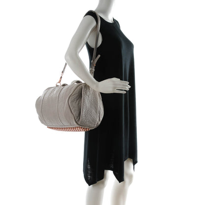 Alexander Wang Pebbled Lambskin Rocco Oyster 2 of 6