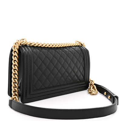 Chanel Caviar Quilted Medium Boy Flap Black 3 of 10