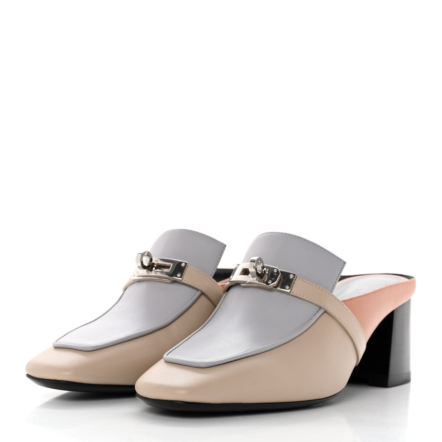 Hermes Goatskin Blossom Mules 37.5 Multicolor 3 of 8