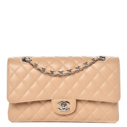 Chanel Caviar Quilted Medium Double Flap Beige Clair 1 of 9