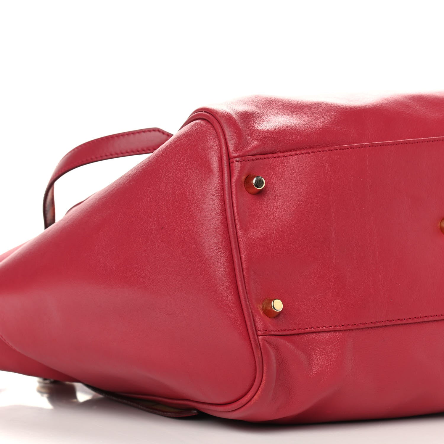 Burberry Calfskin House Check Small Canterbury Tote Raspberry 4 of 16