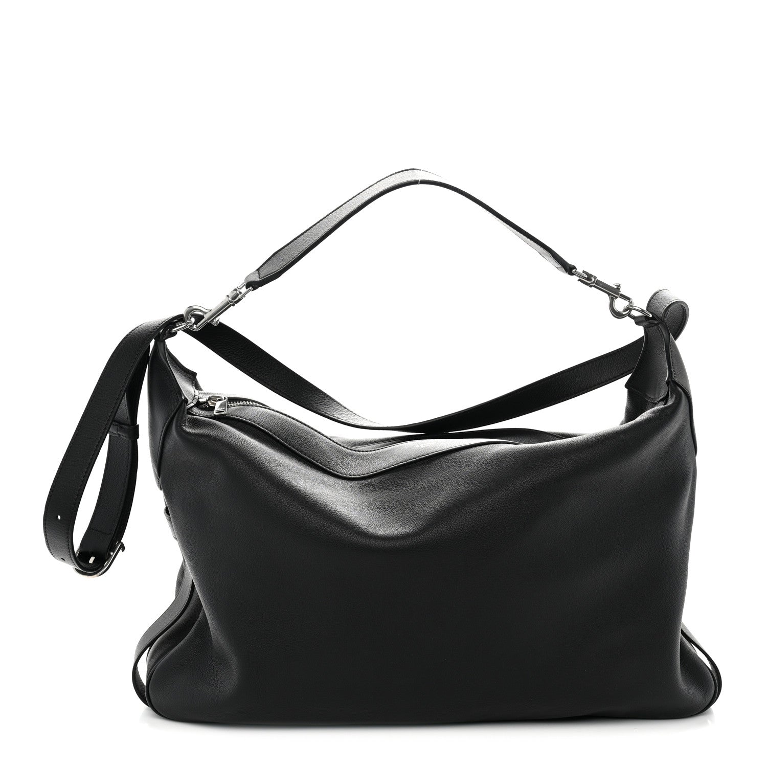 Celine Supple Calfskin Large Romy Shoulder Bag Black 1 of 10