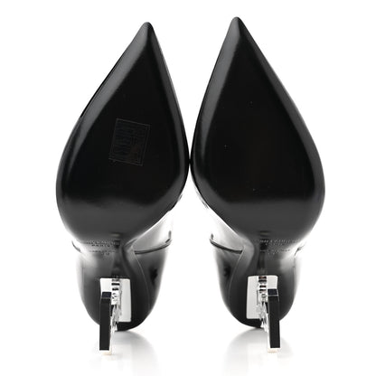 Saint Laurent Patent Opyum Ankle Booties 36 Black 5 of 8