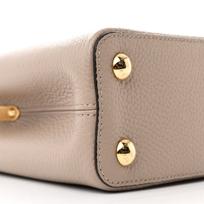 Louis Vuitton Taurillon Capucines BB Galet 8 of 9