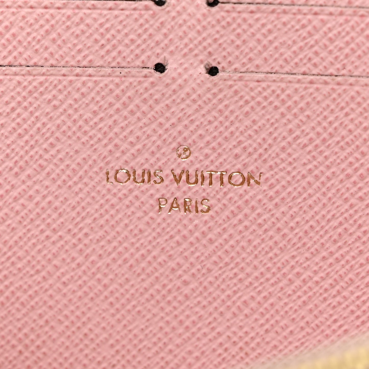 Damier Ebene Zippy Wallet Rose Ballerine