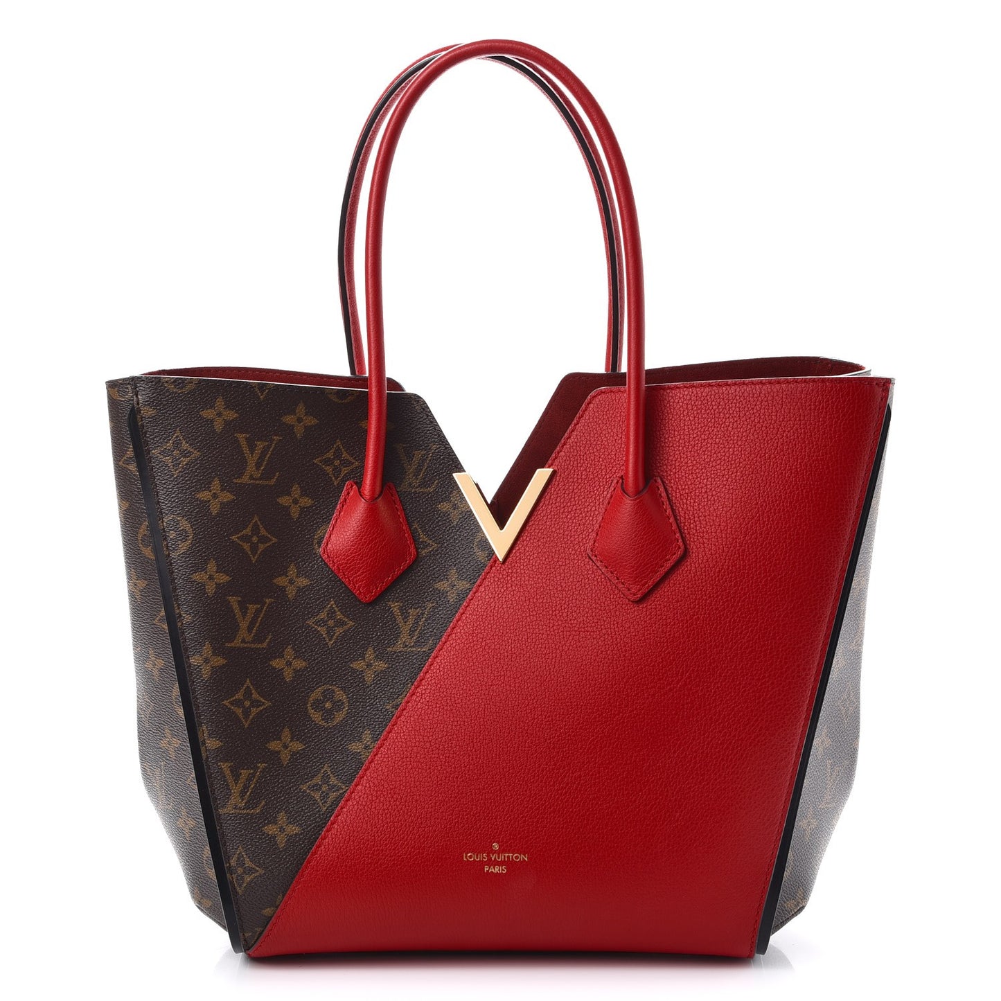 Calfskin Monogram Kimono Tote Cherry