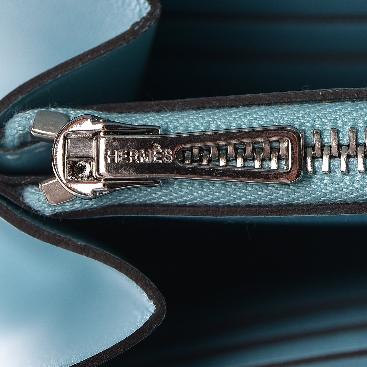 Tadelakt Lizard Constance Long Wallet Bleu Atoll Ficelle