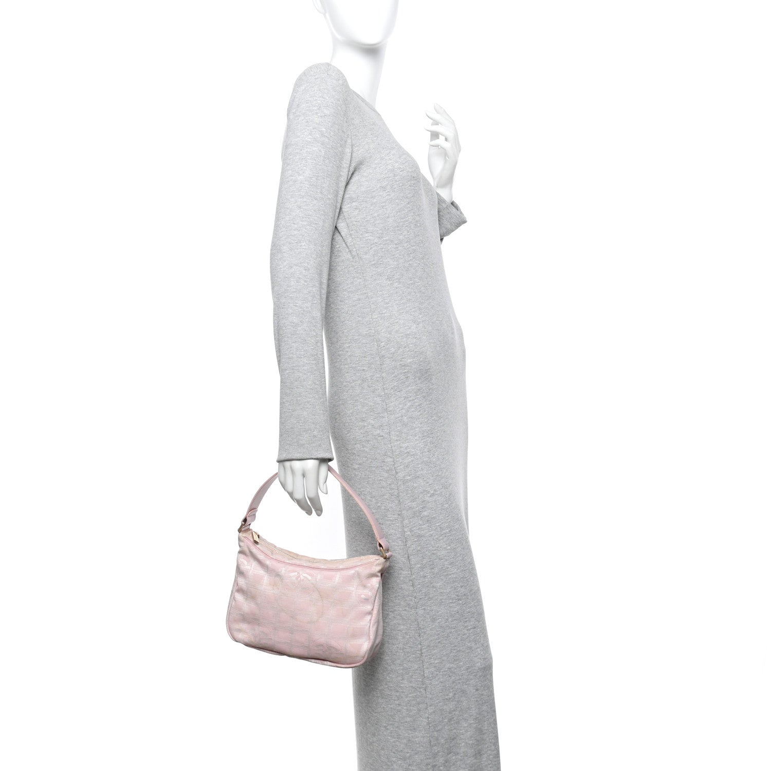 Chanel Nylon Travel Ligne Hobo Pink 2 of 14