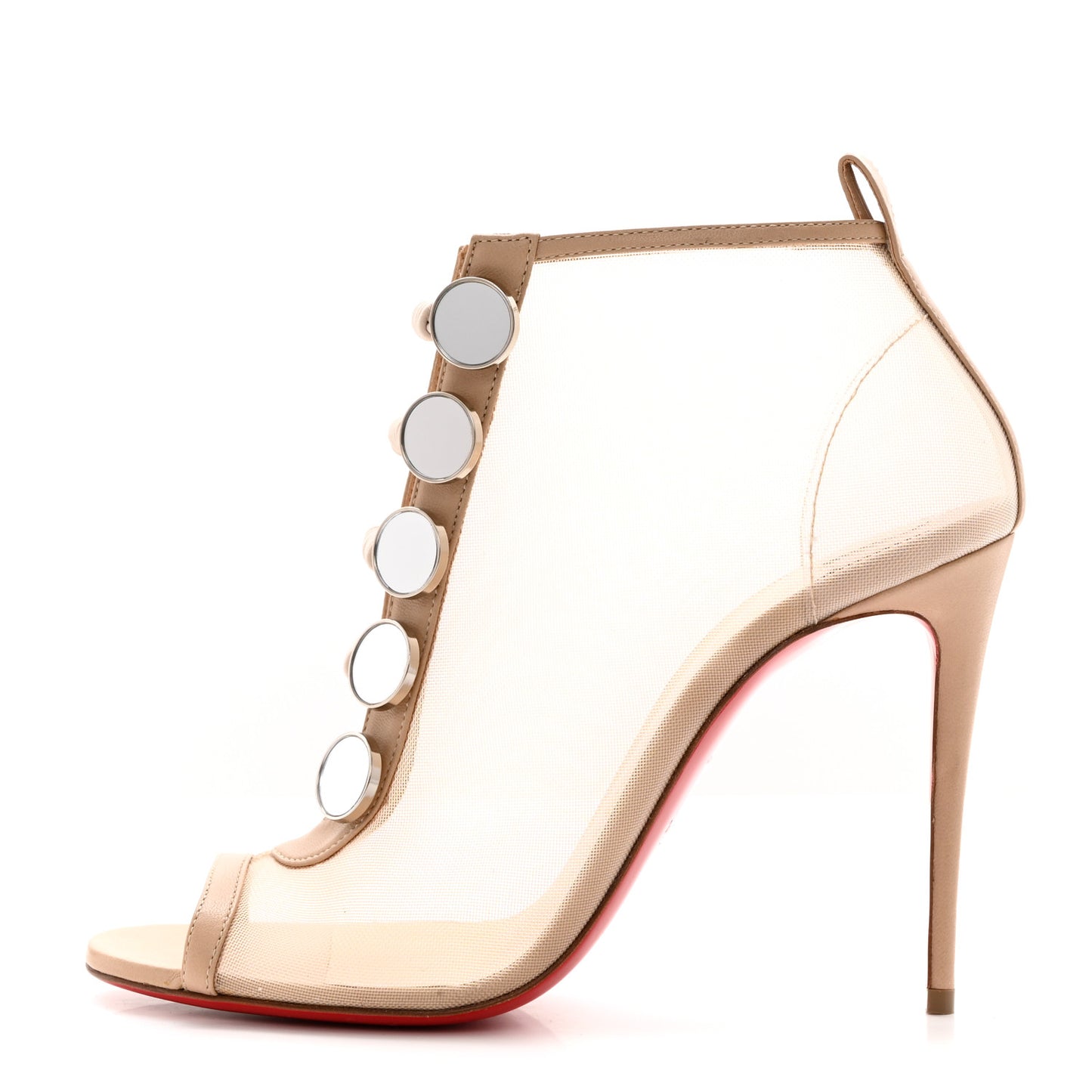 Mesh Nappa Marikate 100 Ankle Boots 38.5 Nude