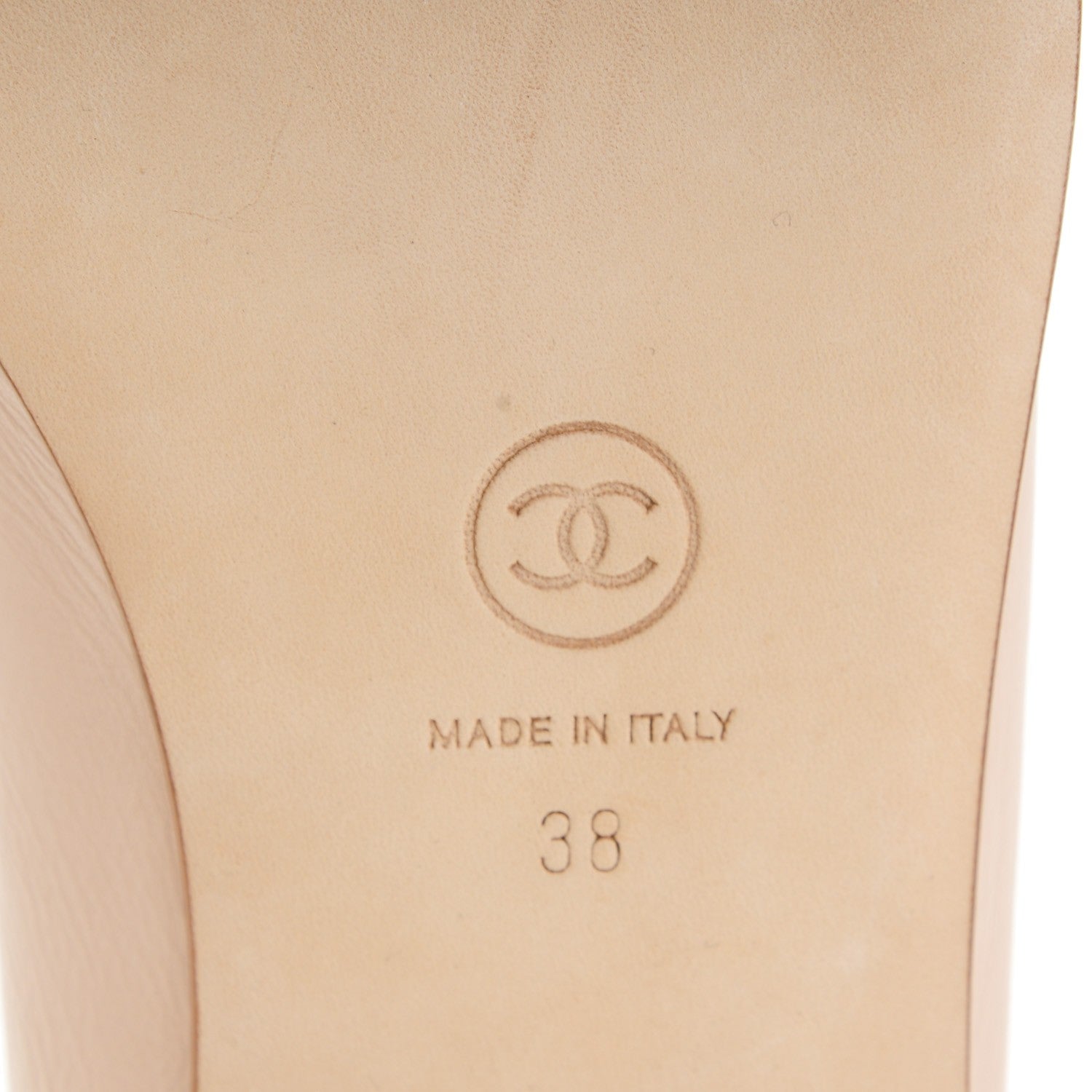Chanel Calfskin CC Cap Toe Ballerina Flats 38 Light Pink 6 of 7