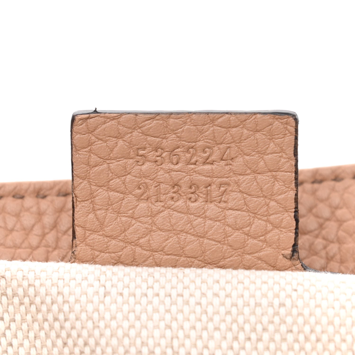 Gucci Pebbled Calfskin Medium Soho Flap Crossbody Camelia 7 of 10