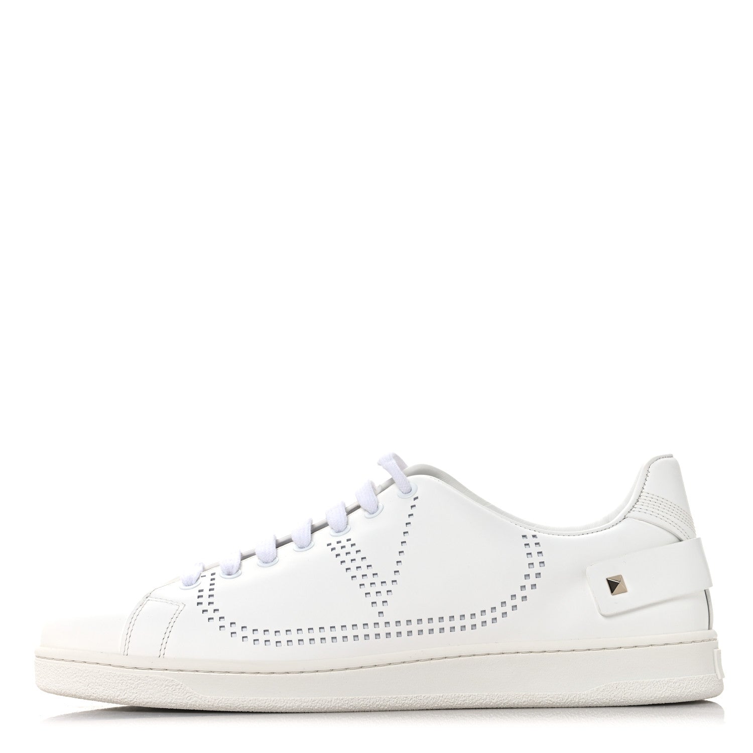 Valentino Garavani Calfskin Mens Backnet Sneakers 43.5 White 1 of 10