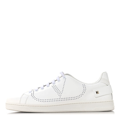 Valentino Garavani Calfskin Mens Backnet Sneakers 43.5 White 1 of 10