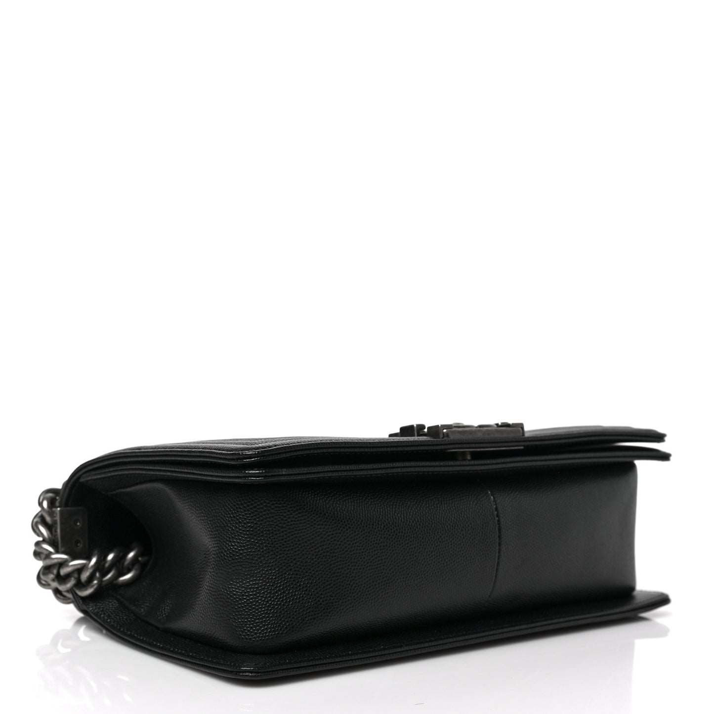 Caviar Quilted Medium Boy Flap Black