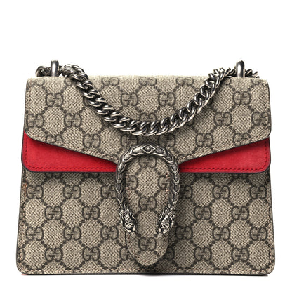 Gucci GG Supreme Monogram Mini Dionysus Shoulder Bag Hibiscus Red 1 of 4