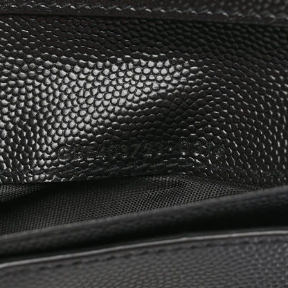 Saint Laurent Grain De Poudre Matelasse Chevron Monogram Compact Zip Around Wallet Black 8 of 10
