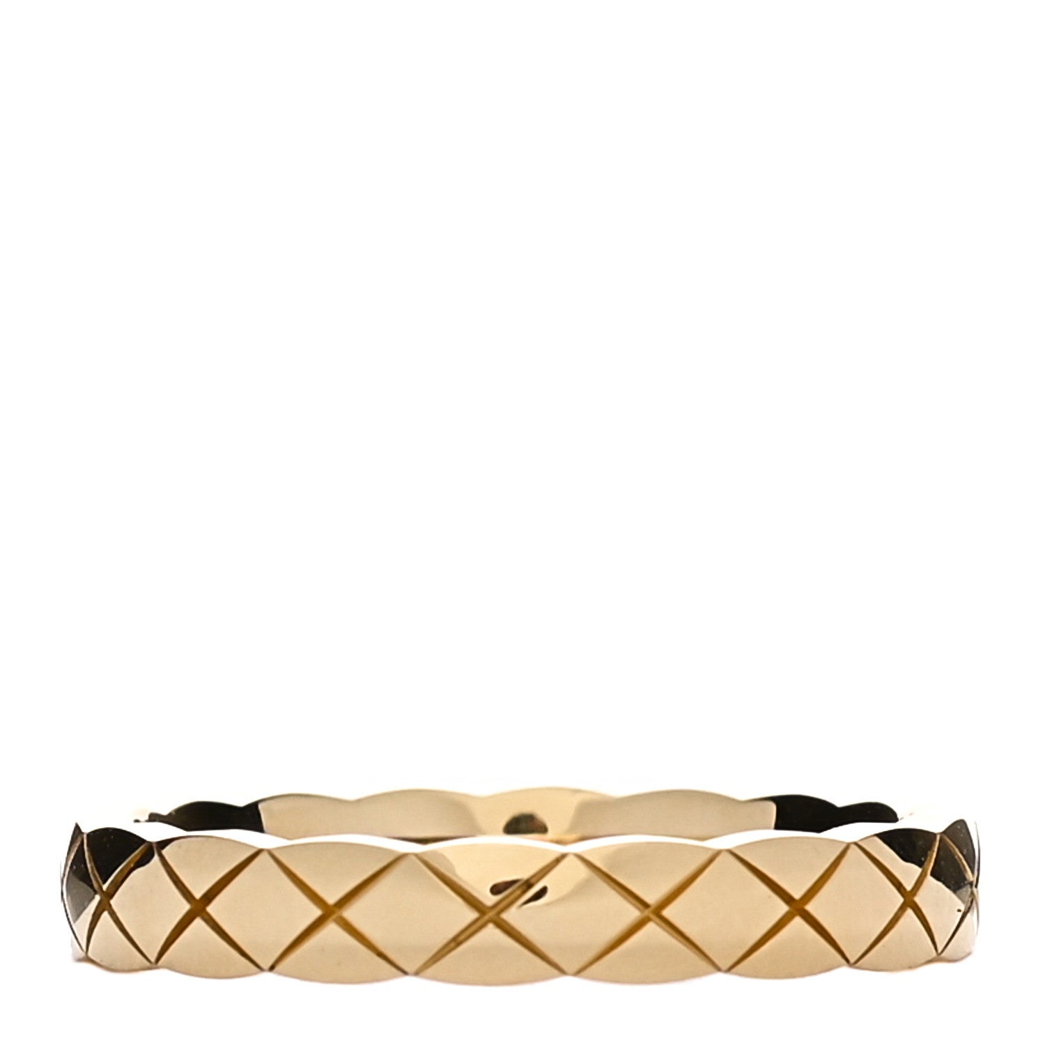 Chanel 18K Yellow Gold Mini Coco Crush Ring 53 6.25 3 of 6