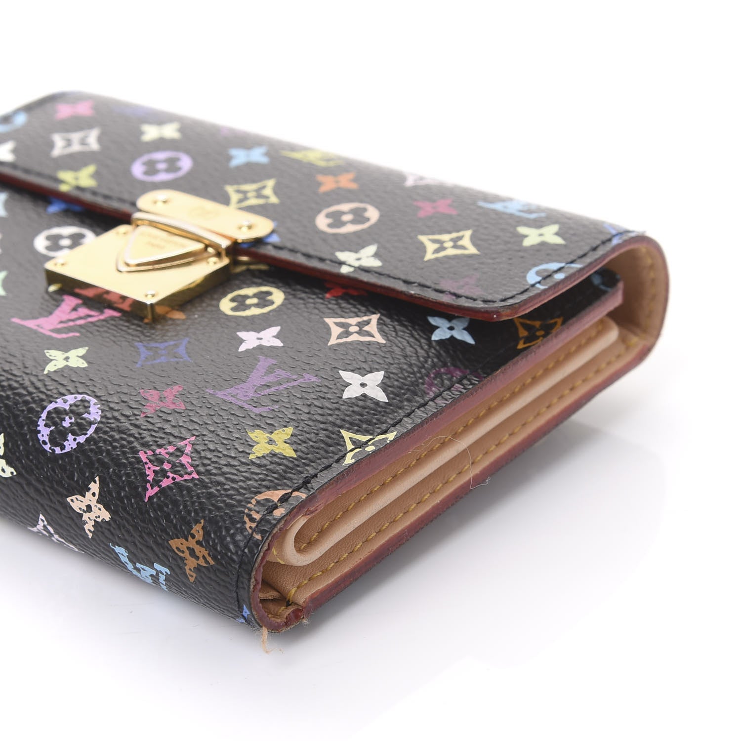 Louis Vuitton Monogram Multicolor Koala Wallet Black 6 of 10