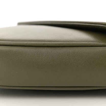 Celine Smooth Calfskin Triangle Crossbody Bag Green 9 of 10