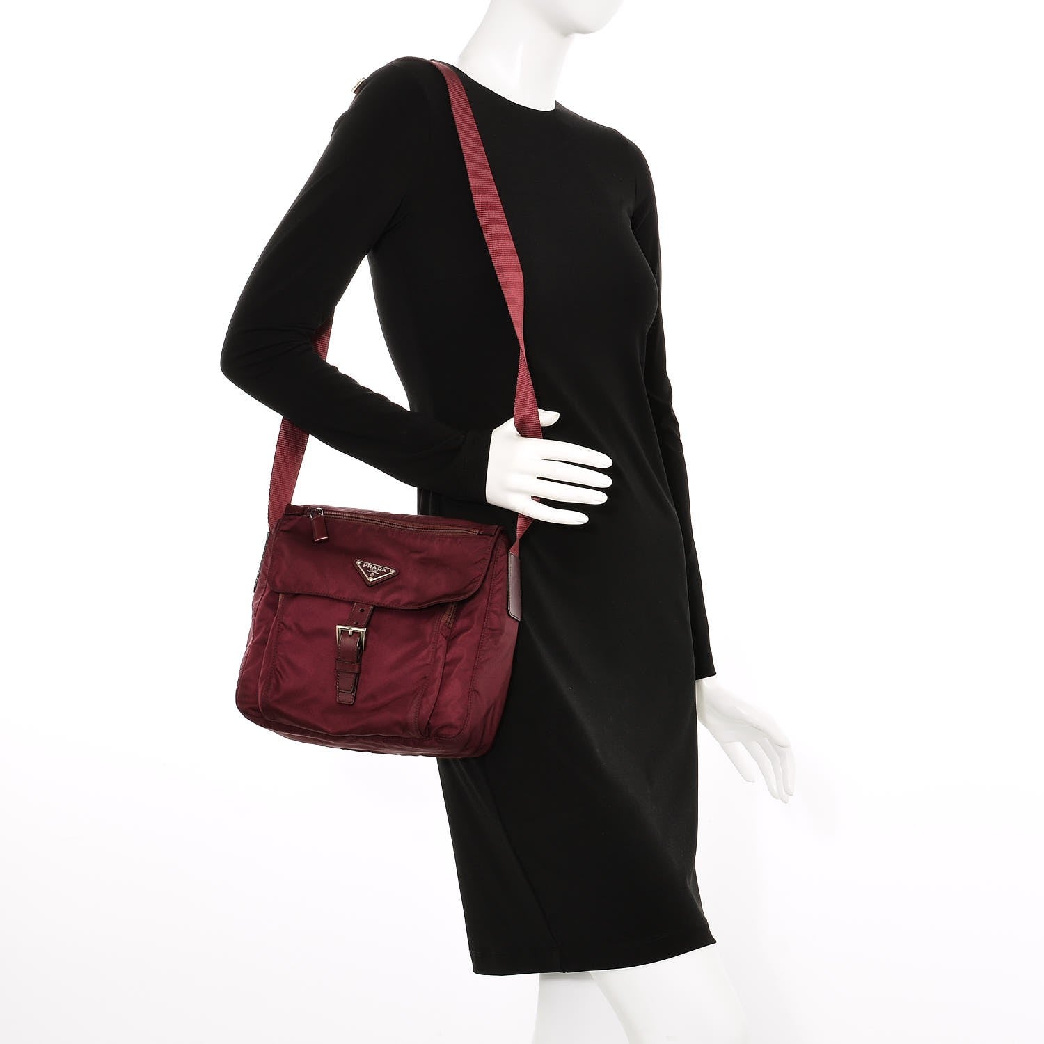 Prada Nylon Vela Messenger Ametista 2 of 8