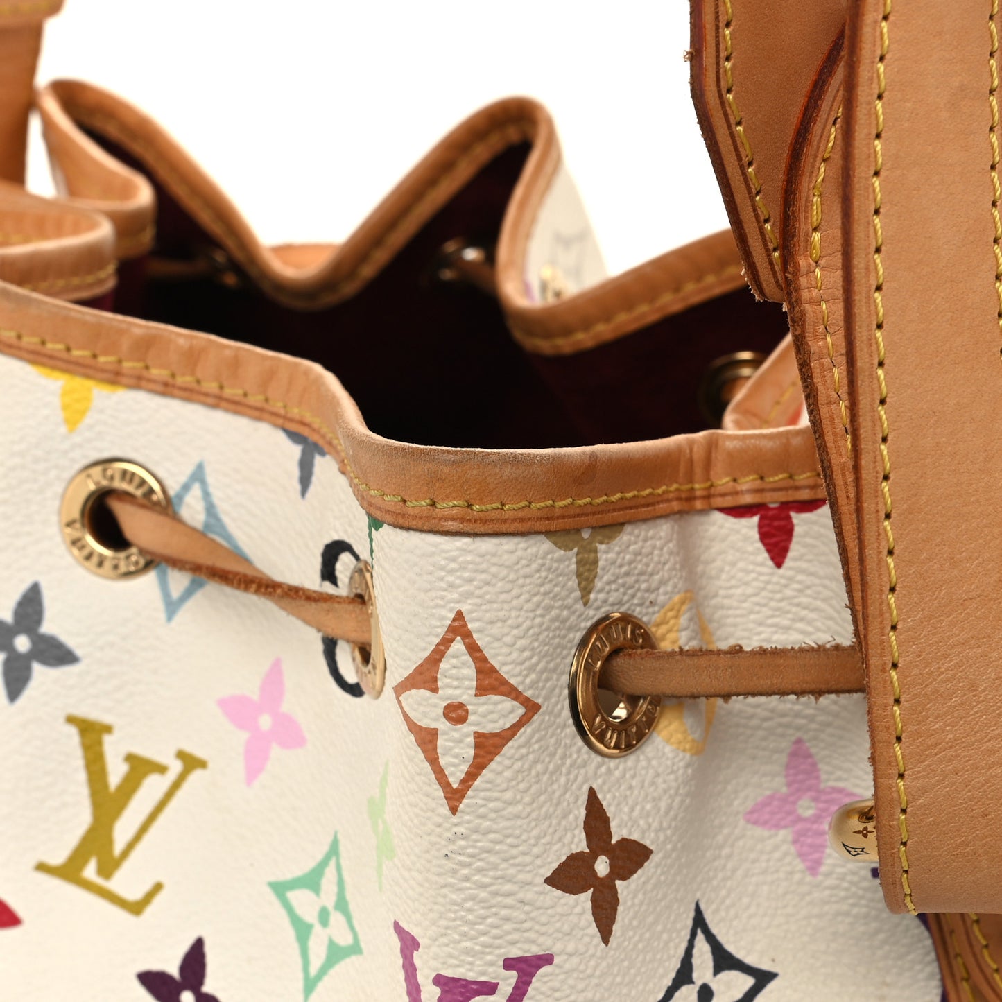 Monogram Multicolor Petit Noe White
