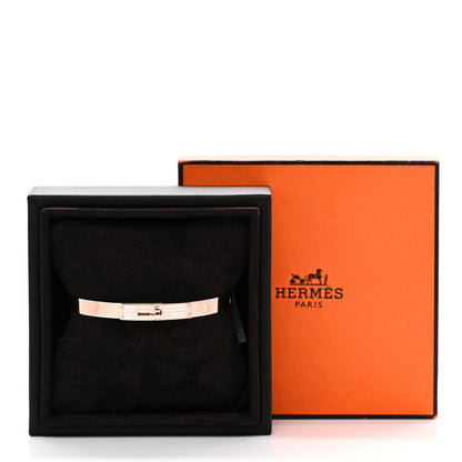 Hermes 18K Rose Gold Diamond PM Kelly Pave Bracelet SH 4 of 4