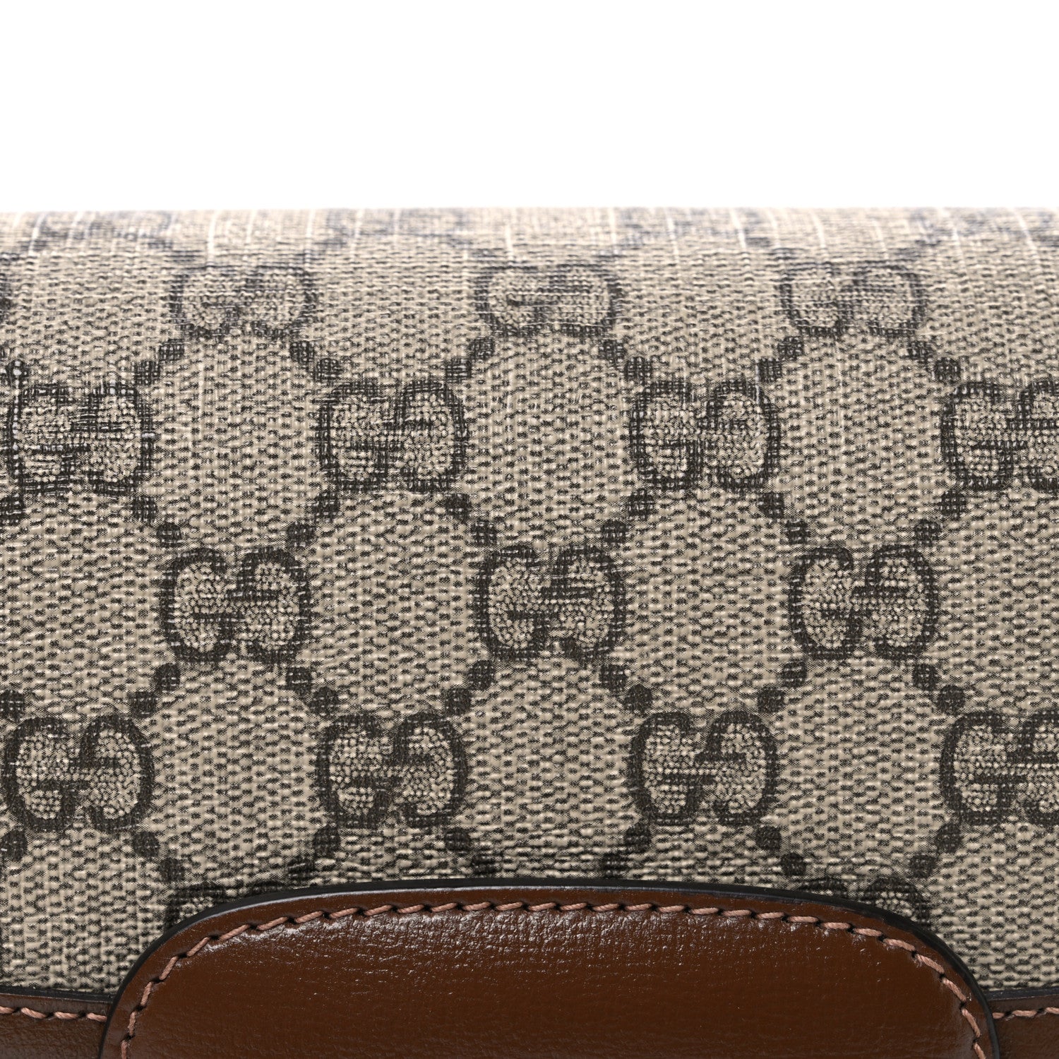 Gucci GG Supreme Monogram Horsebit 1955 Shoulder Bag Beige Brown Sugar 8 of 10