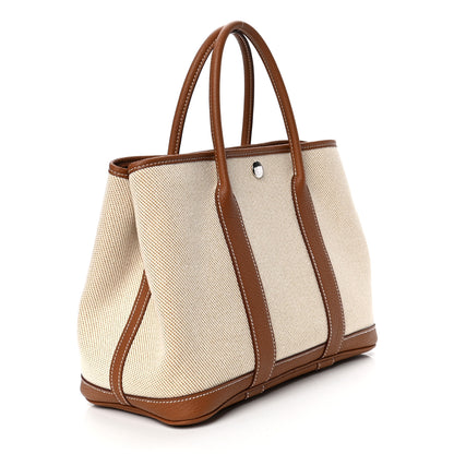 Hermes Toile Negonda Garden Party 30 TPM Tote Gold 2 of 4