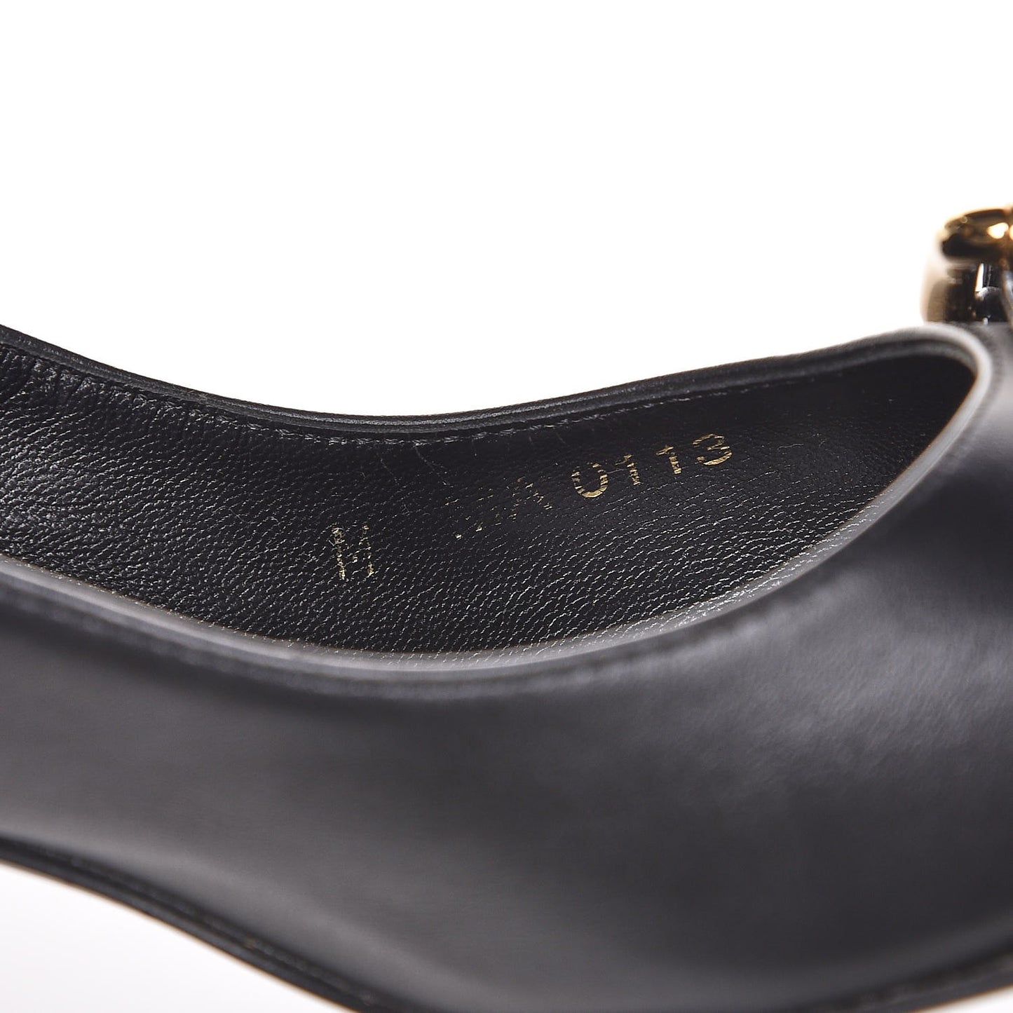 Calfskin Buckle Pumps 36.5 Black