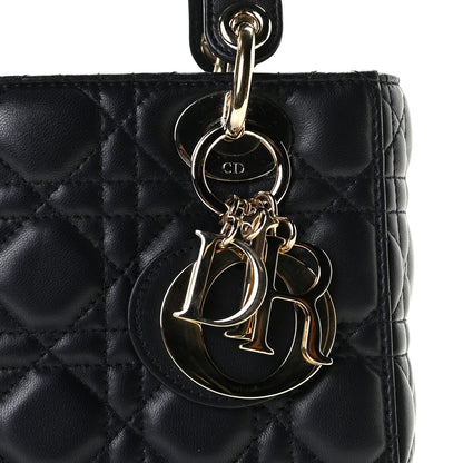 Christian Dior Lambskin Cannage Small Lucky Badges My Lady Dior Navy 13 of 13