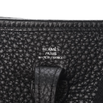 Hermes Taurillon Clemence Evelyne TPM Black 6 of 10