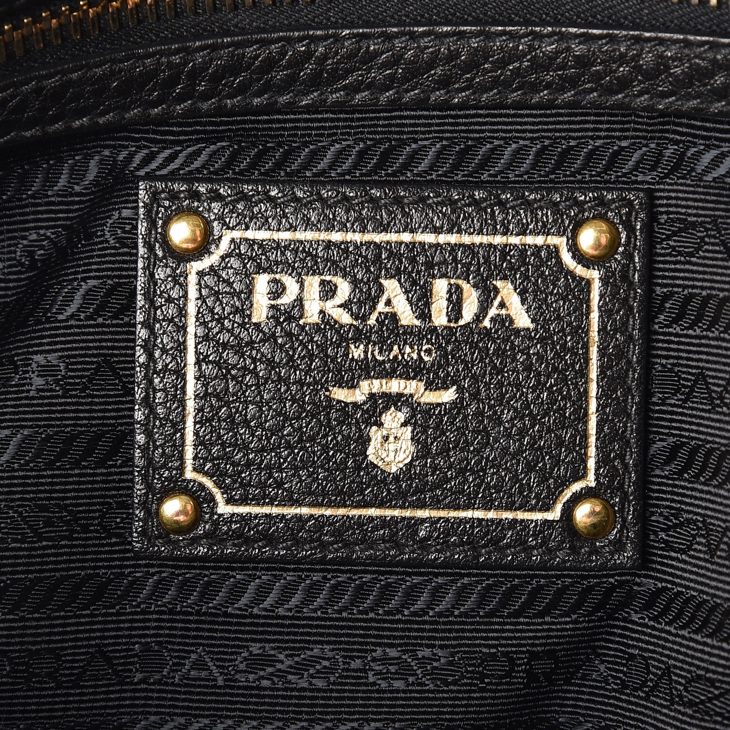 Prada Vitello Daino Shopping Satchel Black 6 of 8