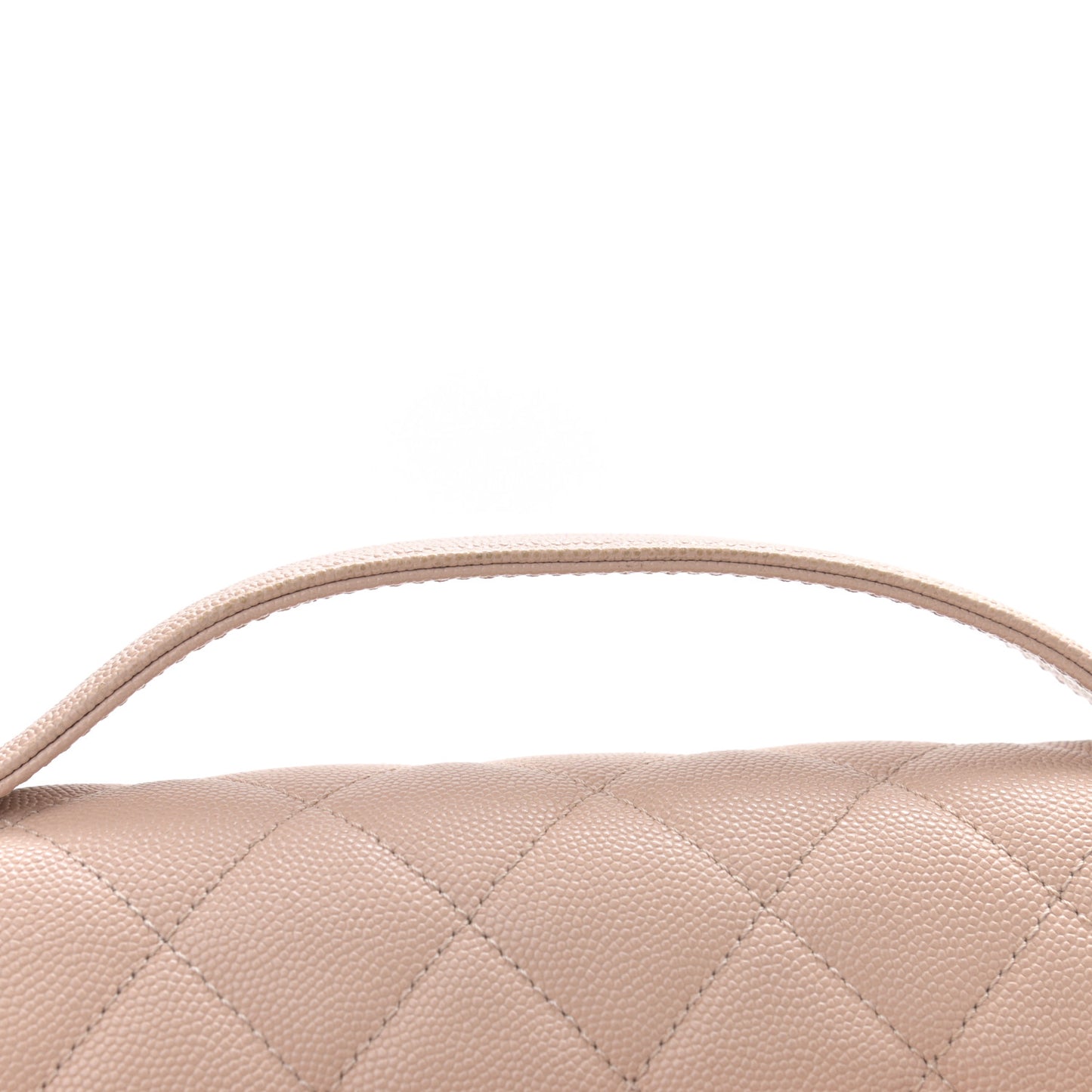 Caviar Quilted Large Business Affinity Flap Beige