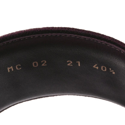 Christian Dior Canvas Embroidered Dway Mules Slide Sandals 40.5 Burgundy 8 of 9