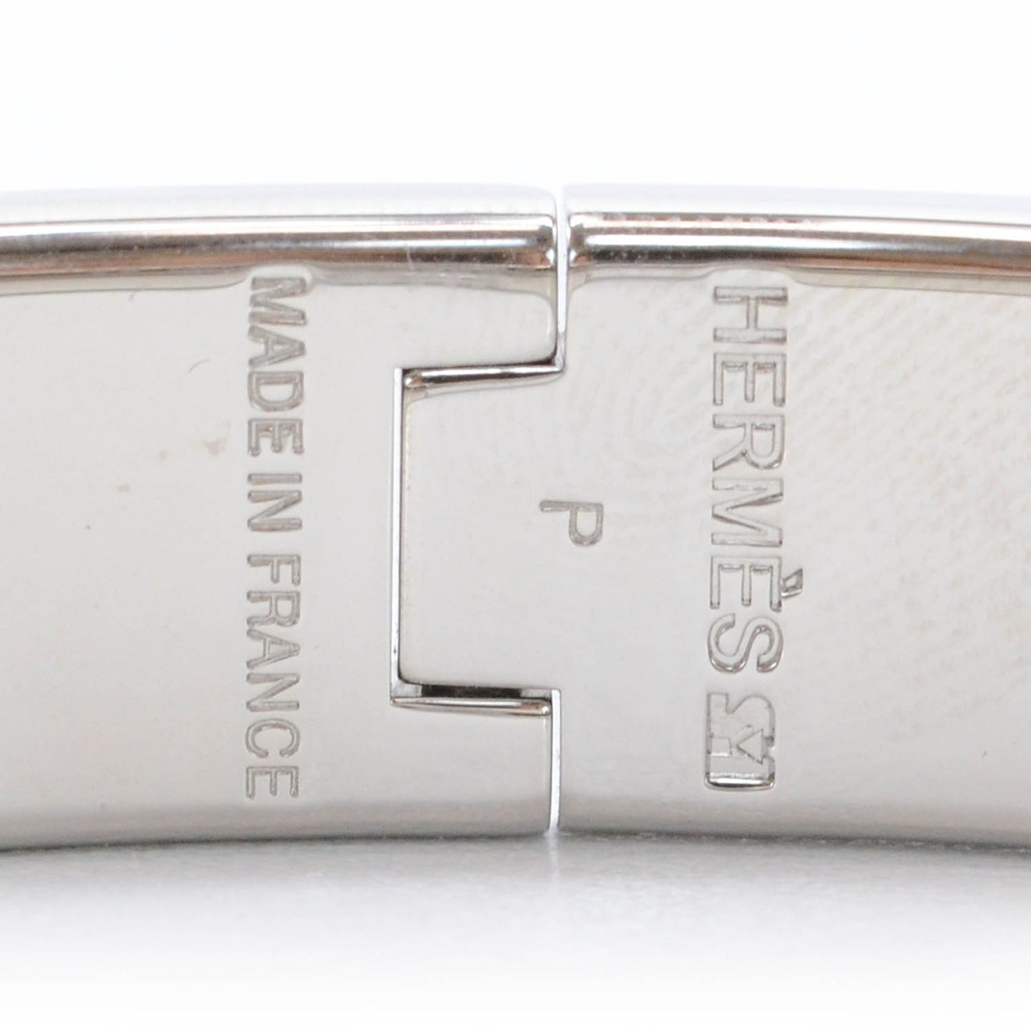 Enamel Narrow Clic Clac H Bracelet GM Black