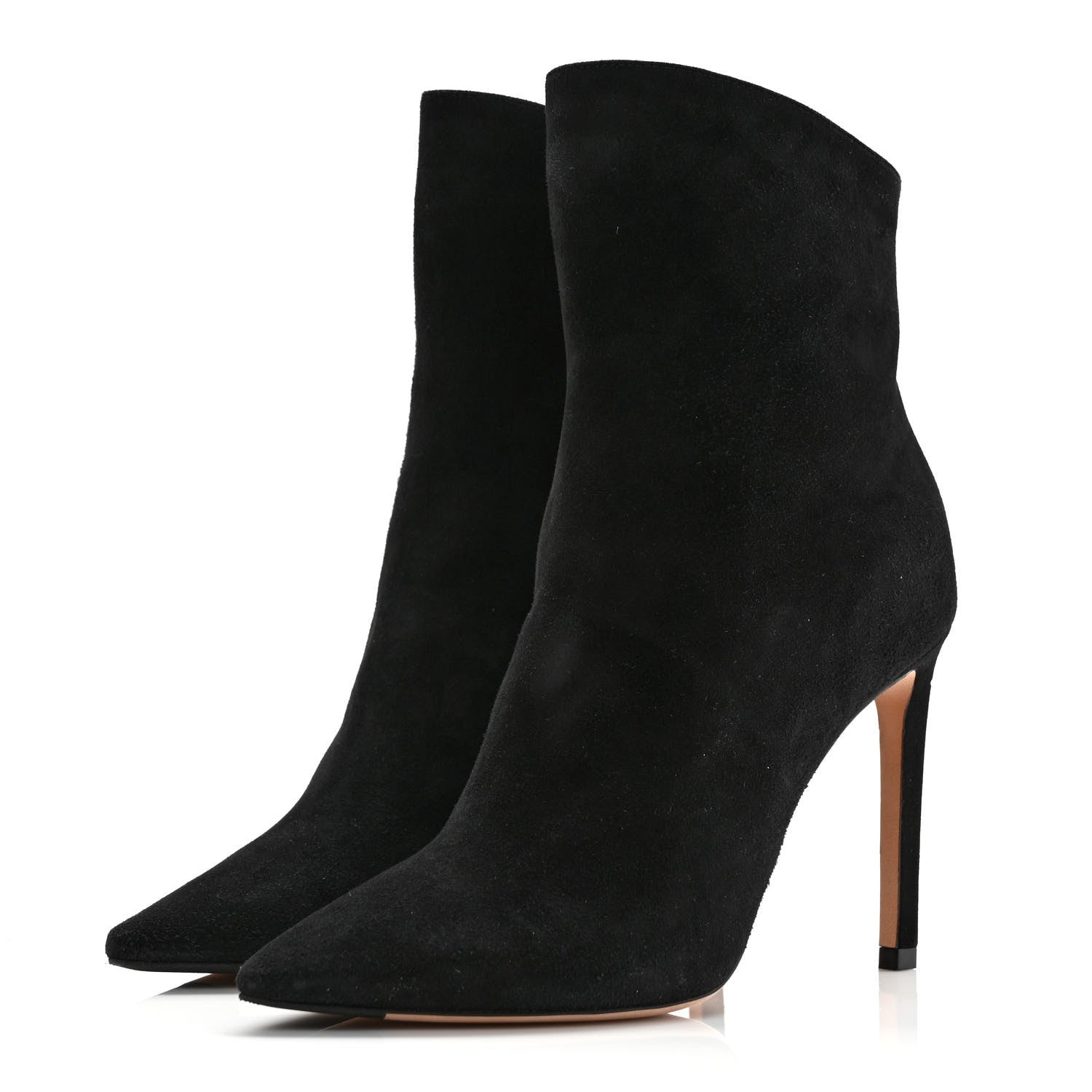Jimmy Choo Suede Hurley Ankle Booties 35.5 Black 3 of 8