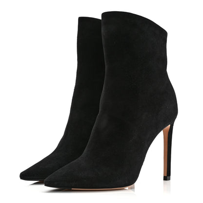Jimmy Choo Suede Hurley Ankle Booties 35.5 Black 3 of 8