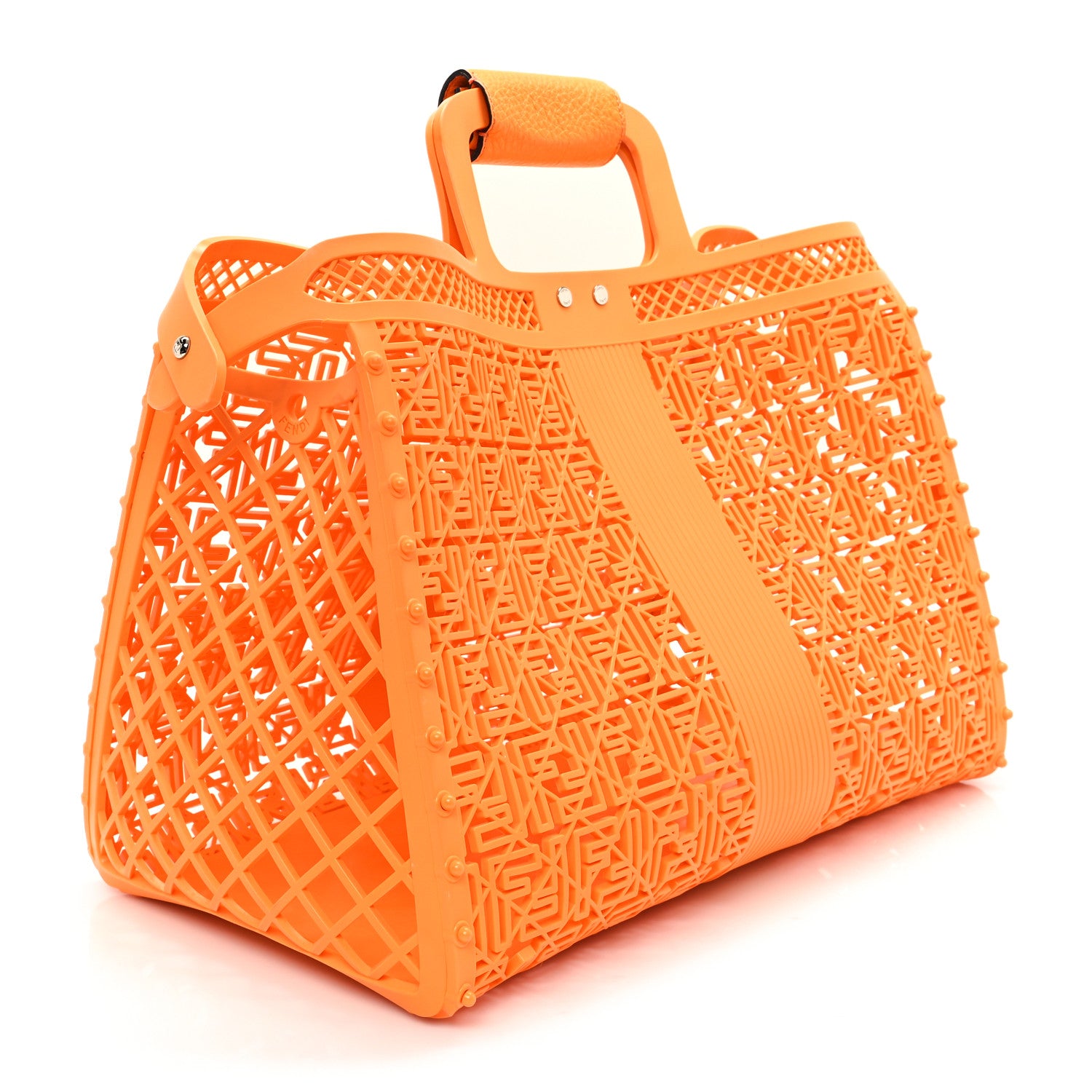 Fendi Recycled Plastic Forty8 Basket Orange 1659779 – FASHIONPHILE
