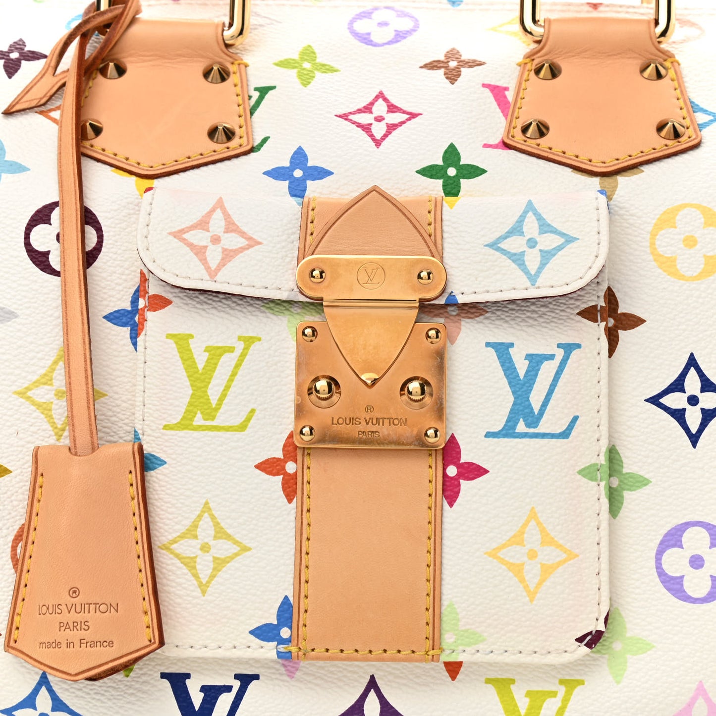 Monogram Multicolor Speedy 30 White